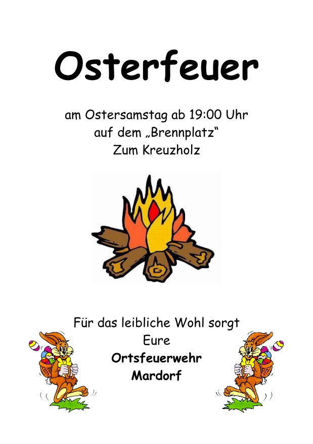 Osterfeuer Mardorf
